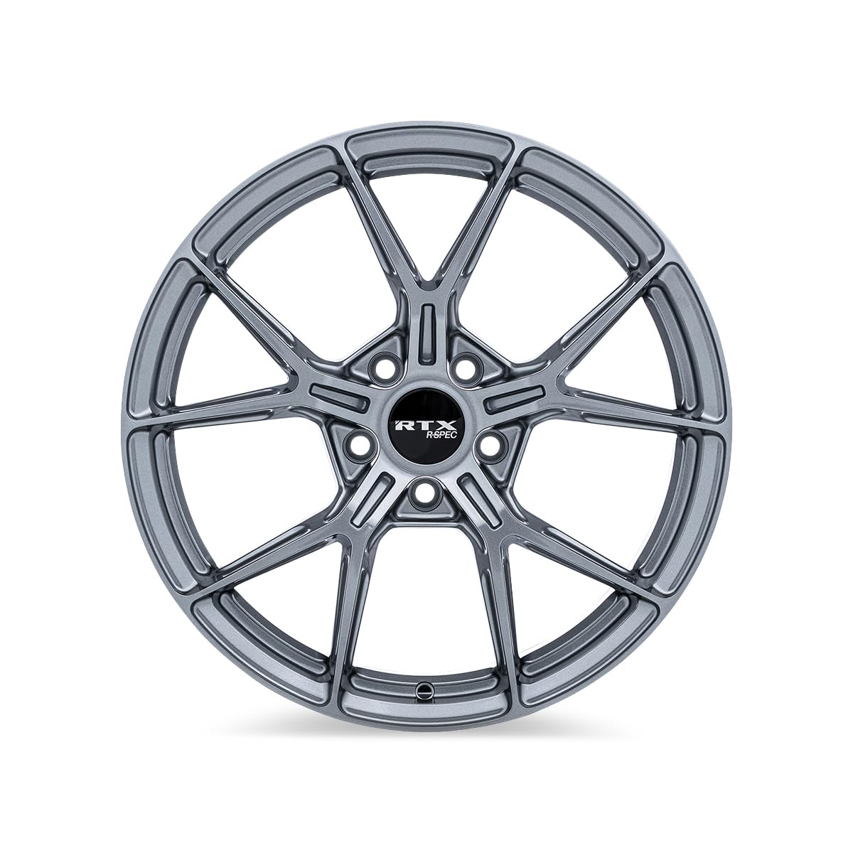 RTX Custom RS01 Wheel - 18x8, 38 Offset, 5x114.3 Bolt Pattern, 67.1mm Hub - Gloss Gunmetal Rim
