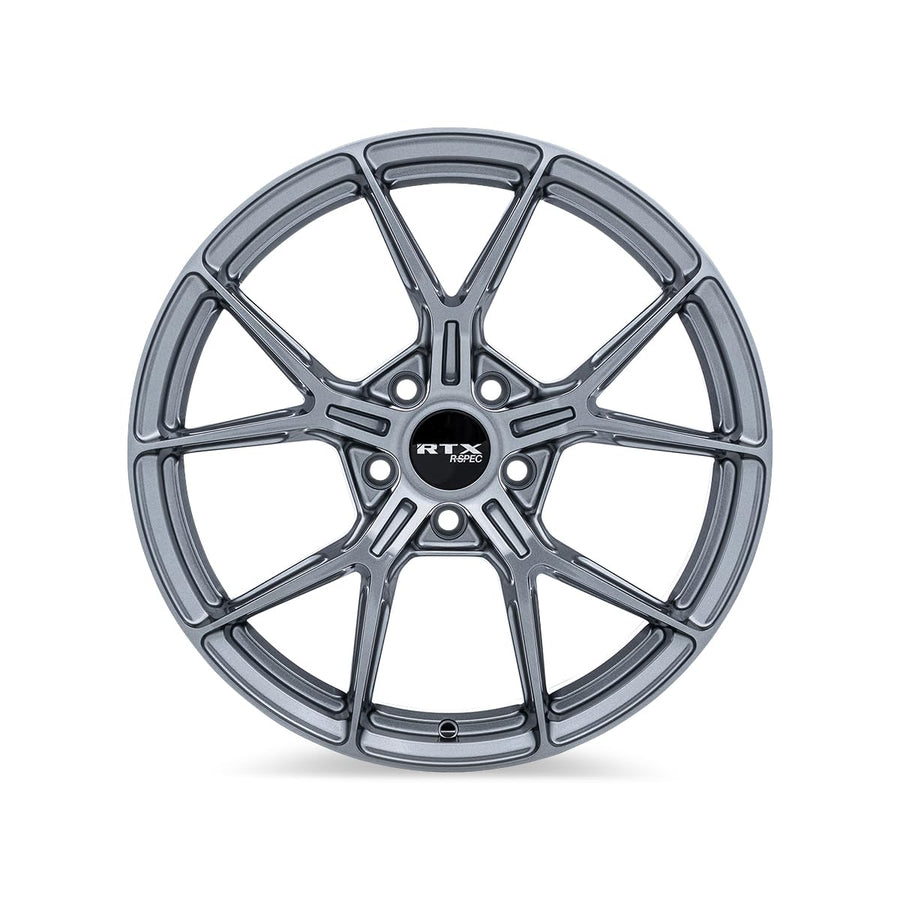 RTX Custom RS01 Wheel - 18x8, 38 Offset, 5x114.3 Bolt Pattern, 67.1mm Hub - Gloss Gunmetal Rim