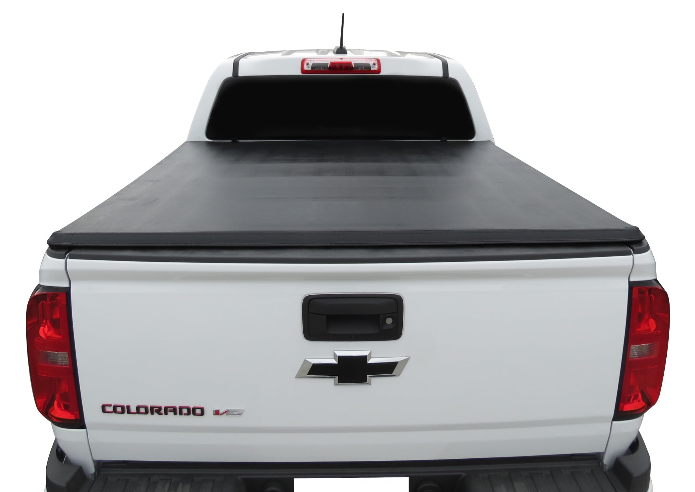 Premier Black Horse Soft Trifold Truck Bed Tonneau Cover Compatible with 2015-2024 GMC Canyon|2015-2024 Chevrolet Colorado 5.1ft Bed-PRS-GM30