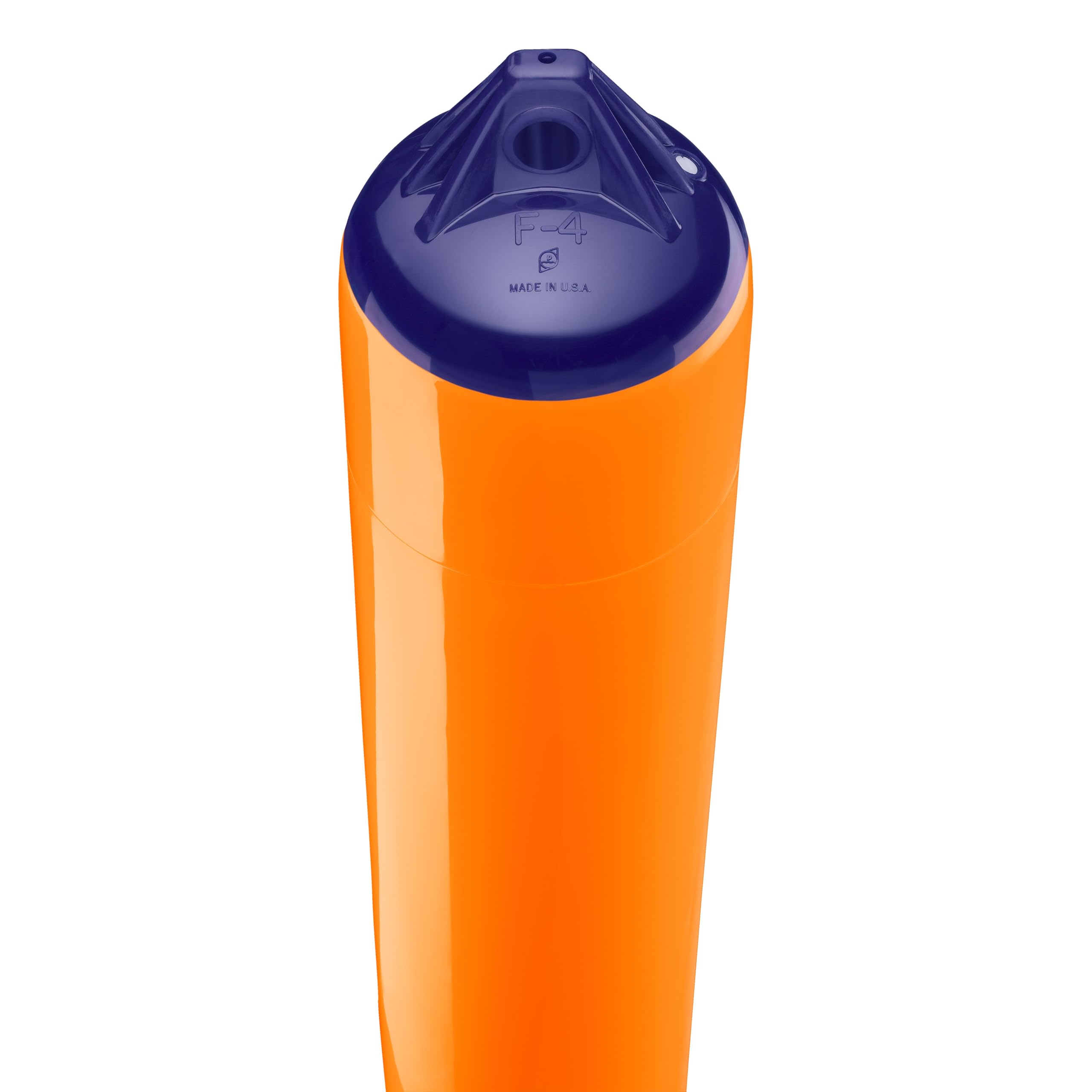 F-4 Standard Polyform Boat Fender Blue Ropehold - Orange