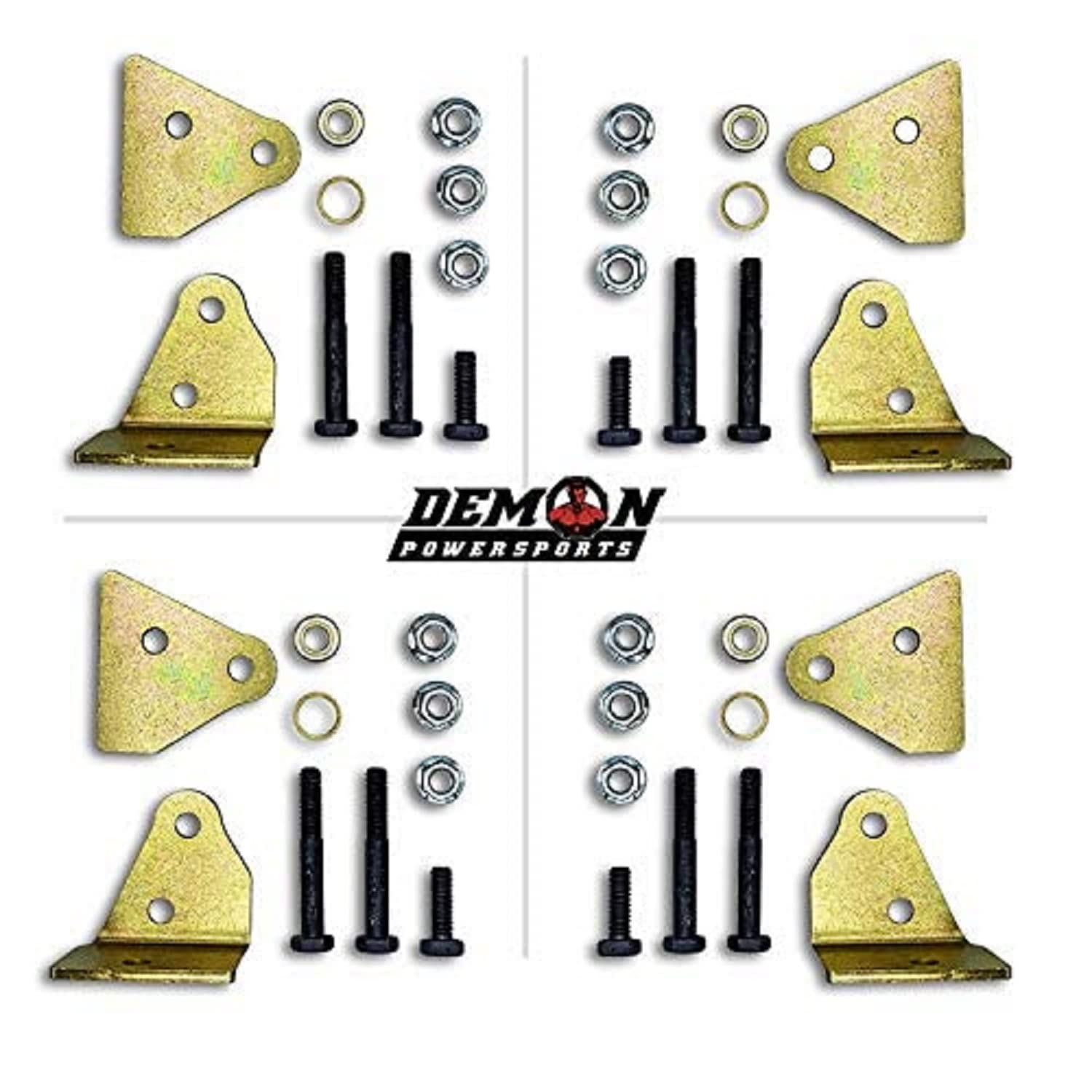2 inch Demon Powersports Bracket Lift Kit for Honda TRX300, Increases Ground Clearance, Larger Space Between Tires, Fenders to Be Mounted, Powder Coated Better Protection (See Fitments in Description)