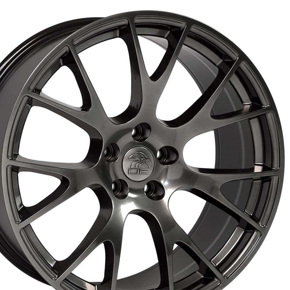 Hyper Black Wheel OE Wheels LLC DG69-22100-5550-25HB Painted (22 x 10. inches /5 x 139 mm, 25 mm Offset)