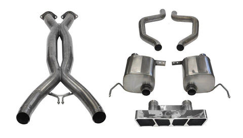 2015 2019 Chevrolet Corvette C7 Z06 Cat Back Exhaust System 2.75" Dual Rear Exit with Polygon Tip Xtreme Sound Level
