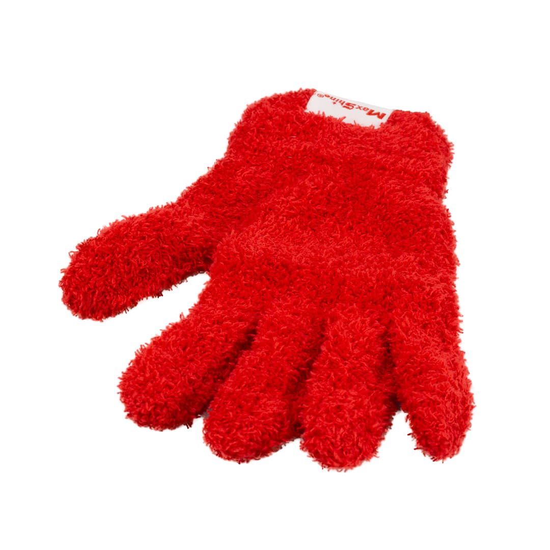 Maxshine Plush Universal Microfiber Gloves | Ultra-Soft Wash Gloves for Car Detailing | Scratch-Free Reusable Cleaning Accessory | Perfect for Cleaning & Reaching Small Areas on Cars & Auto Surfaces