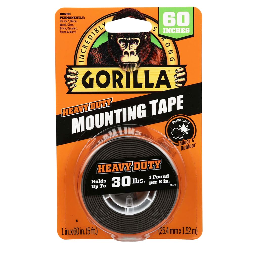 30lbs HD Mounting Tape Black