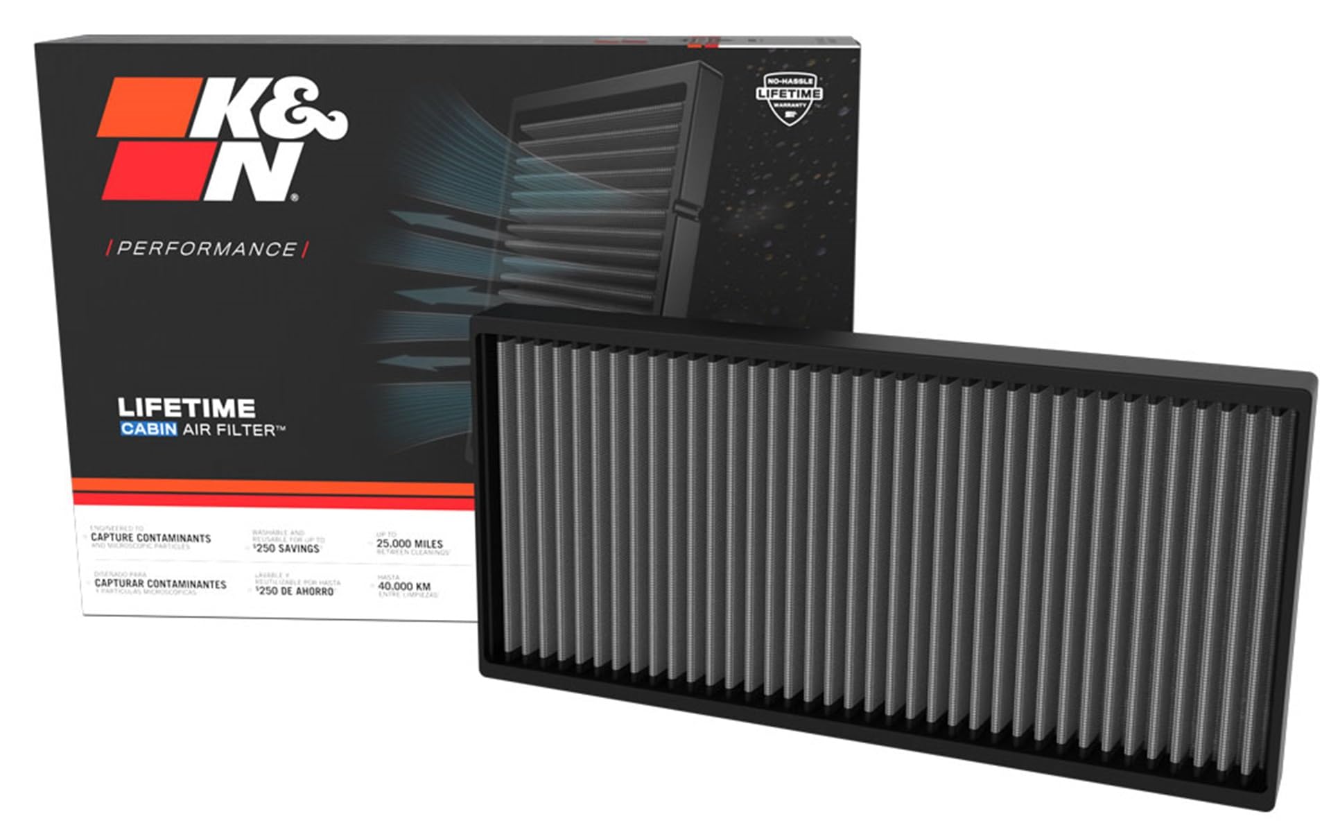 K&N LIFETIME Cabin Air Filter: Washable, Premium, Clean Air for your Cabin: Compatible with 2019-2025 Hyundai: (See Product Description for Select Models), VF4003