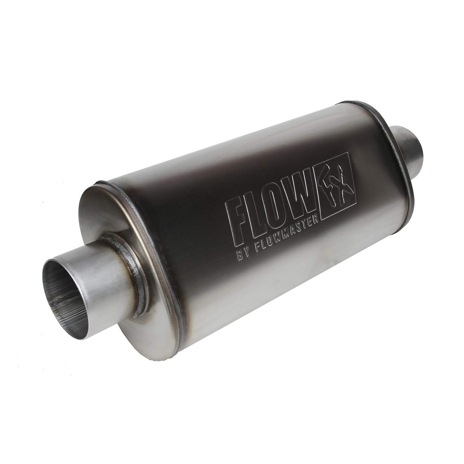 Flowmaster FlowFX Muffler 3.5" Center Inlet/Outlet - Moderate Sound 74151 409 Stainless Steel