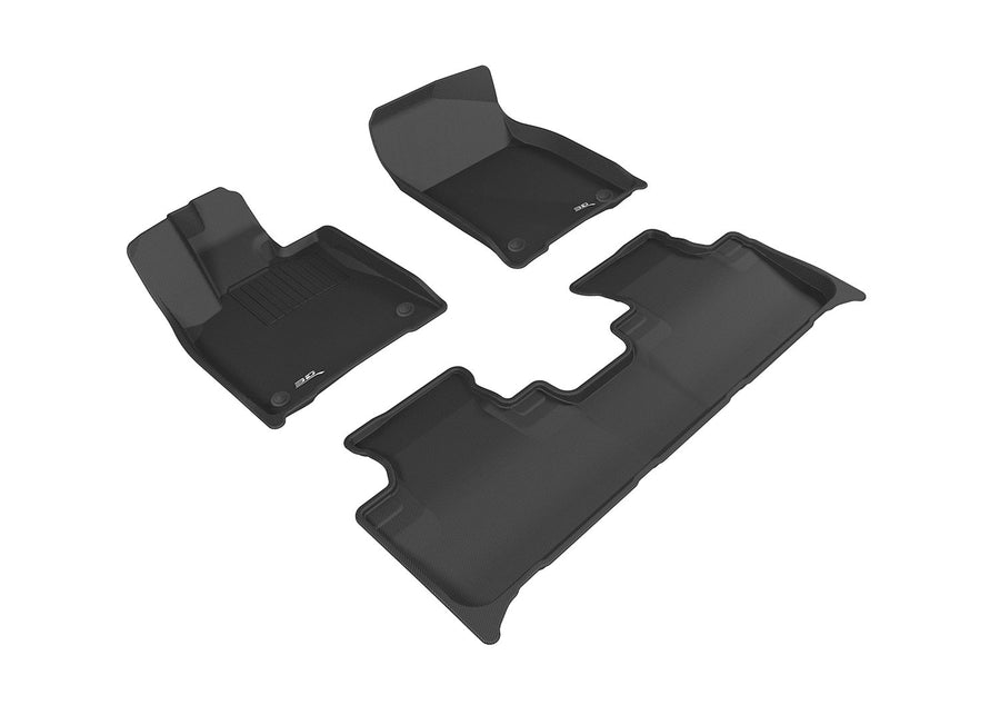 Kagu Floor Mat 3D MAXpider Custom Fit (Black) Compatible with Lexus RX / RX Hybrid 2016-2022 - Full Set