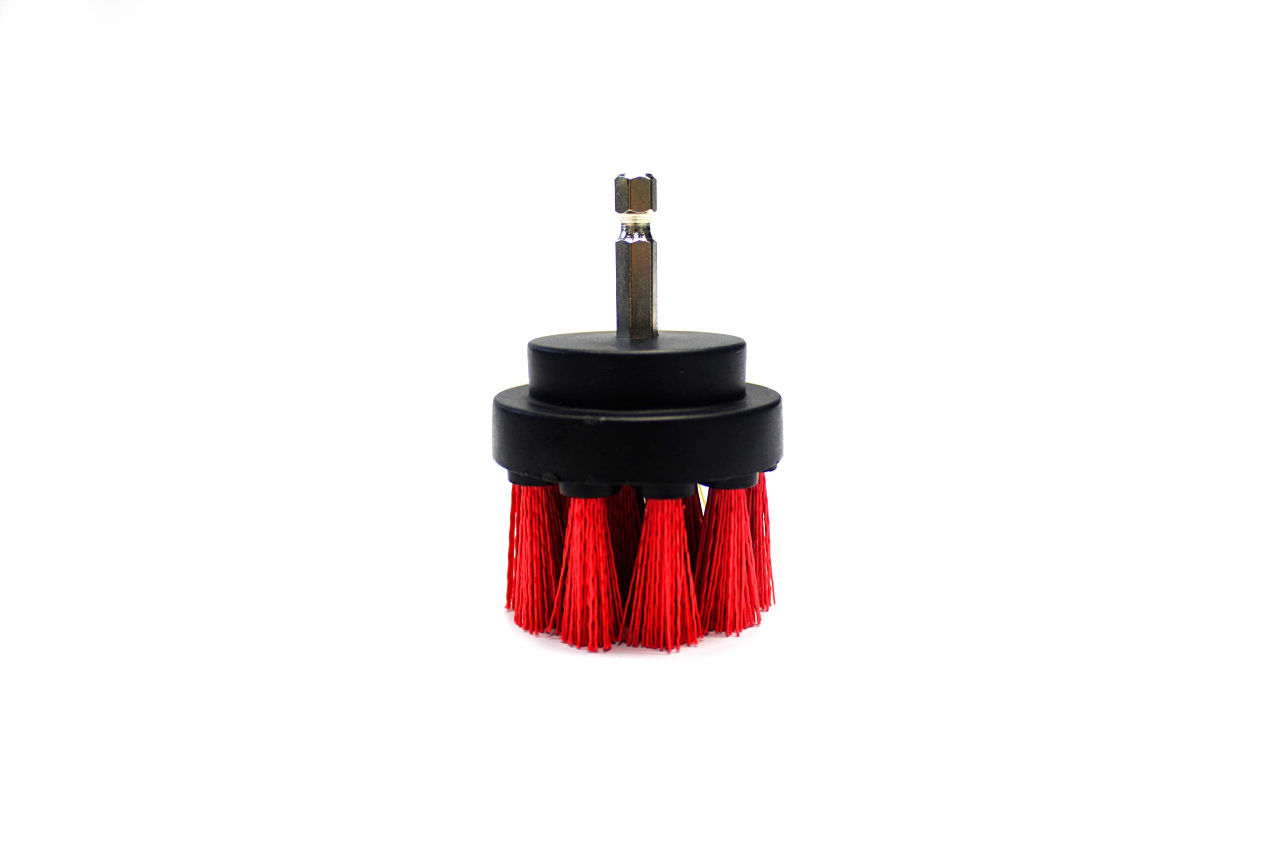 Maxshine Medium-Duty Upholstery & Carpet M8 Drill Brush (2”) | Power Scrubber Attachment for Car Detailing | Removes Grime, Stains & Spots from Leather, Fabric, Seats & Carpets