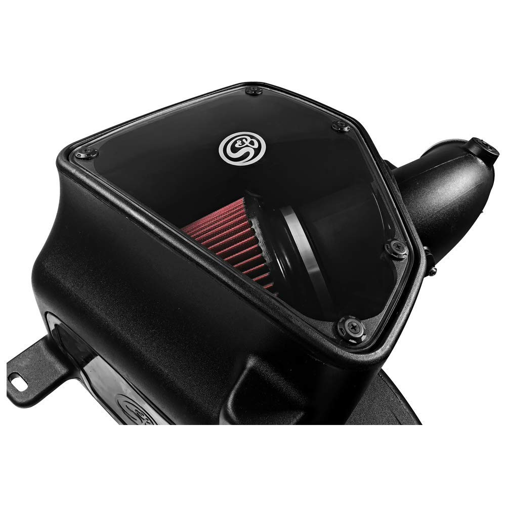 Cold Air Intake S&B Filters 75-5087 For 2014-2018 Dodge Ram 2500/3500 6.4L Hemi (Oiled Cleanable, 8-ply Cotton Filter)