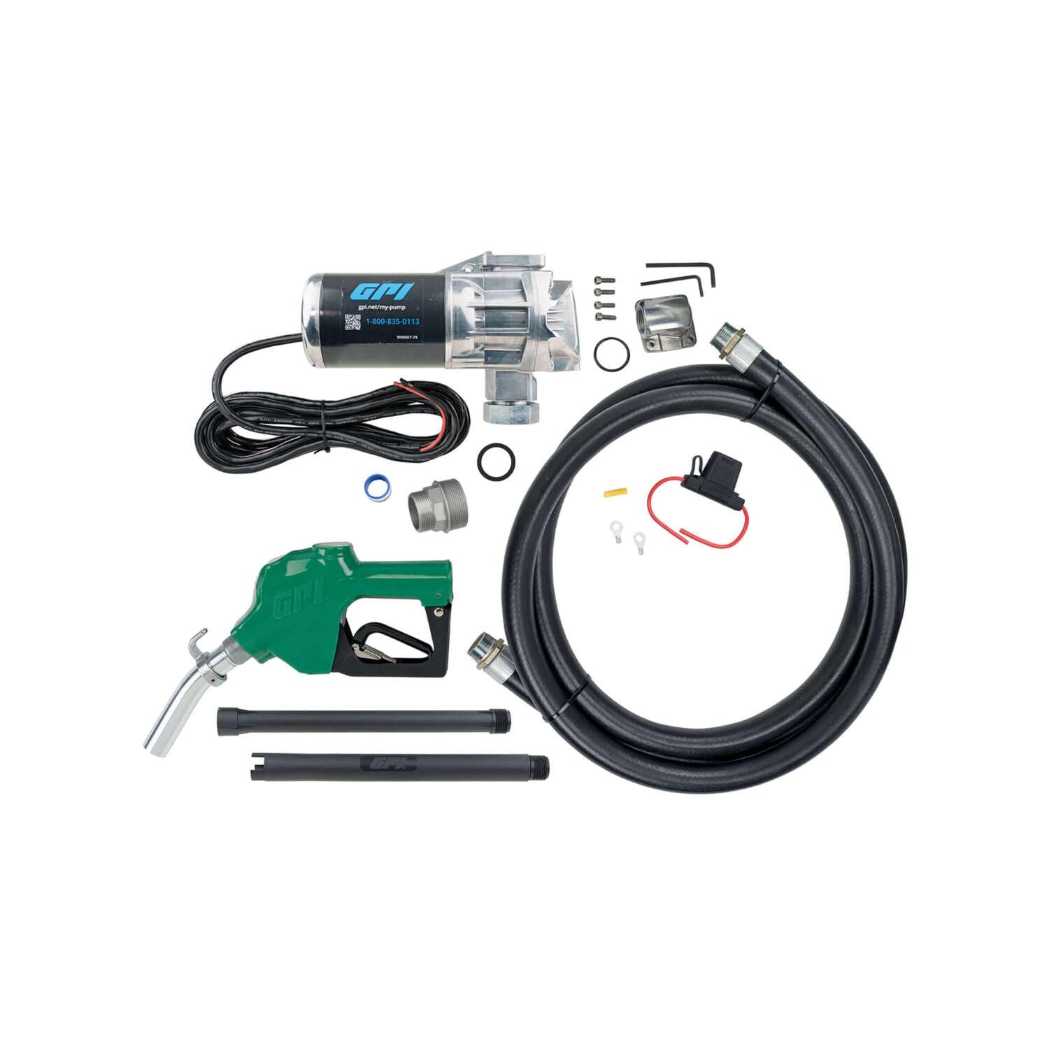G20 Fuel Transfer Pump - GPI with Automatic Shut-off Nozzle, 20 GPM, 12 Volt (162000-03)