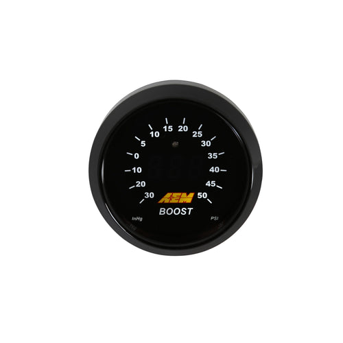 30-4408 AEM -30-50 PSI Boost Gauge