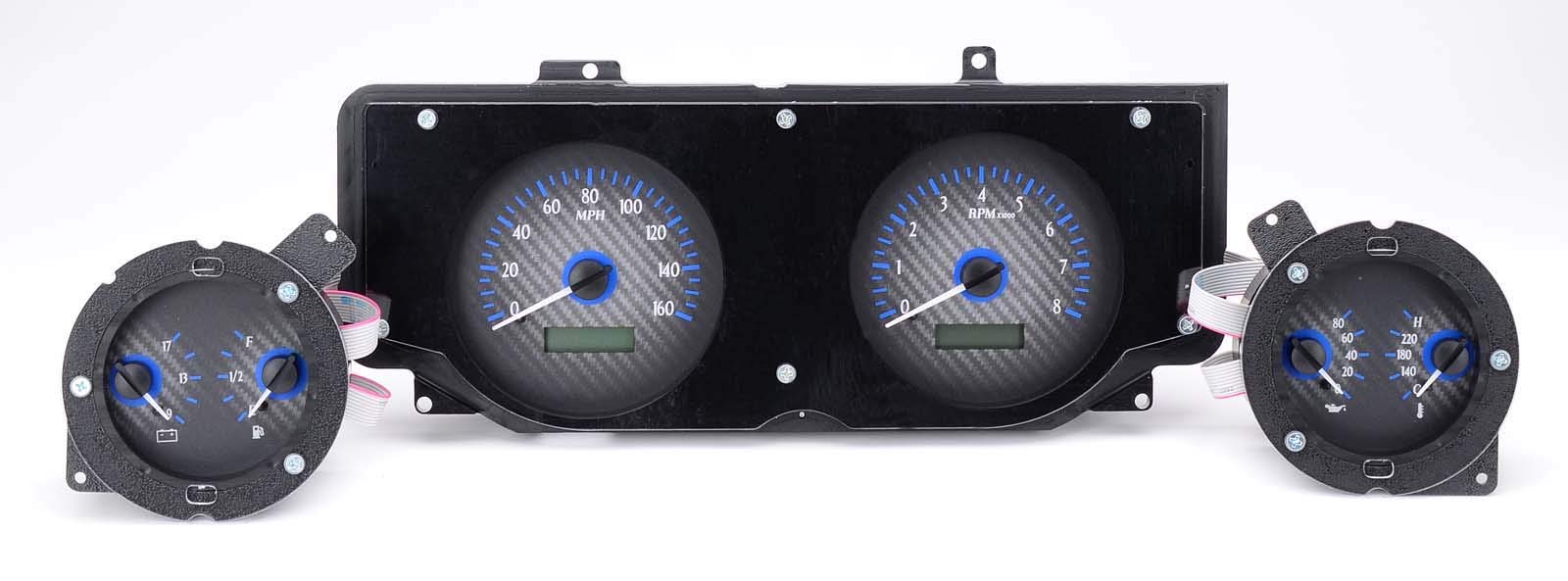 Carbon Fiber 1969 Ford Mustang VHX System - Blue Display