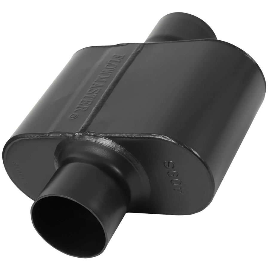 Flowmaster Super 10 Muffler Series – 3.00” Center In / 3.00” Center Out – Race-Inspired Sound – 409 Stainless Steel – Ideal for Muscle Cars, LS Swaps, Drag Cars & Off-Road Build (843015)