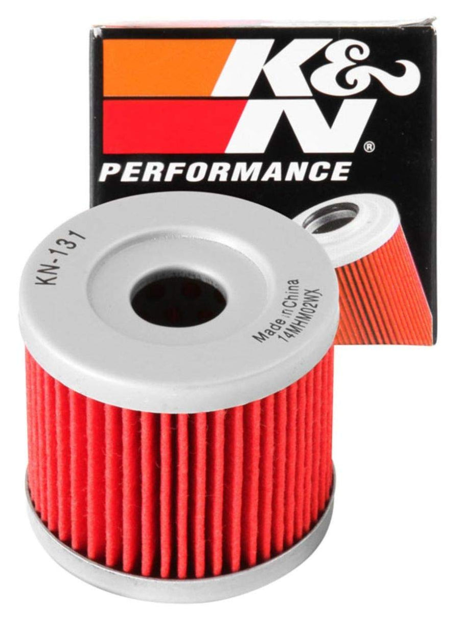 K&N Oil Filter Motorcycle: High Performance, Premium, Designed to be used with Synthetic or Conventional Oils: Fits Select izuki, Hyosung Vehicles, KN-131