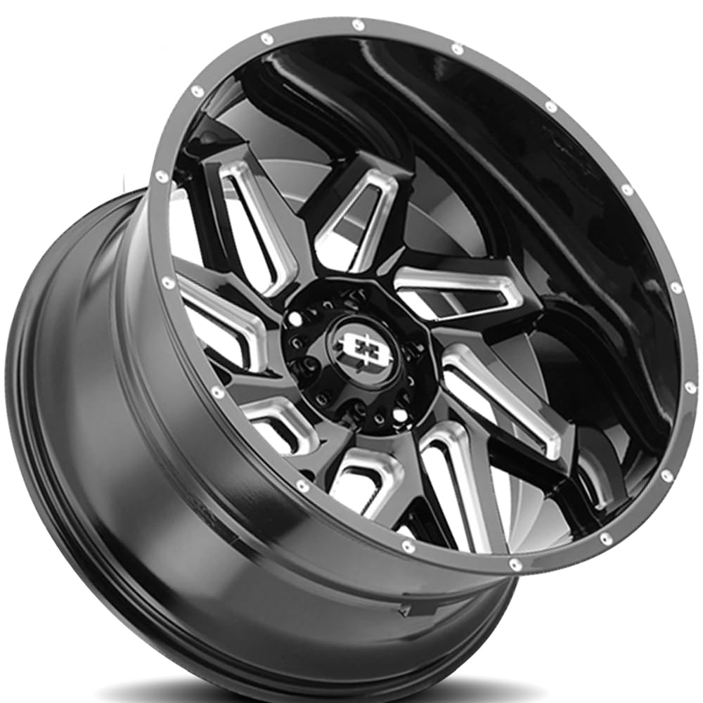 1-22x14 Vision Offroad Spyder 361 Milled 5x5.5-76 361-22485GBMS-76 Rim!