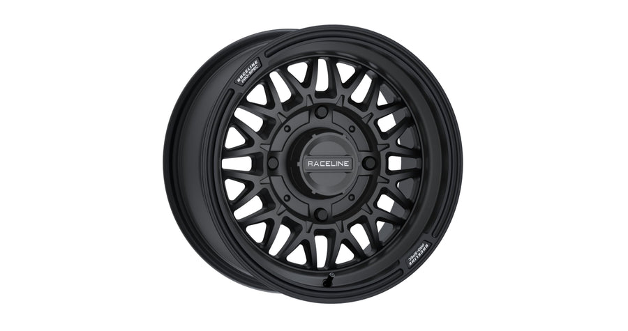 Omega Raceline Black Wheel with Satin (15 x 1. inches /4 x 137 mm, 1 mm Offset)