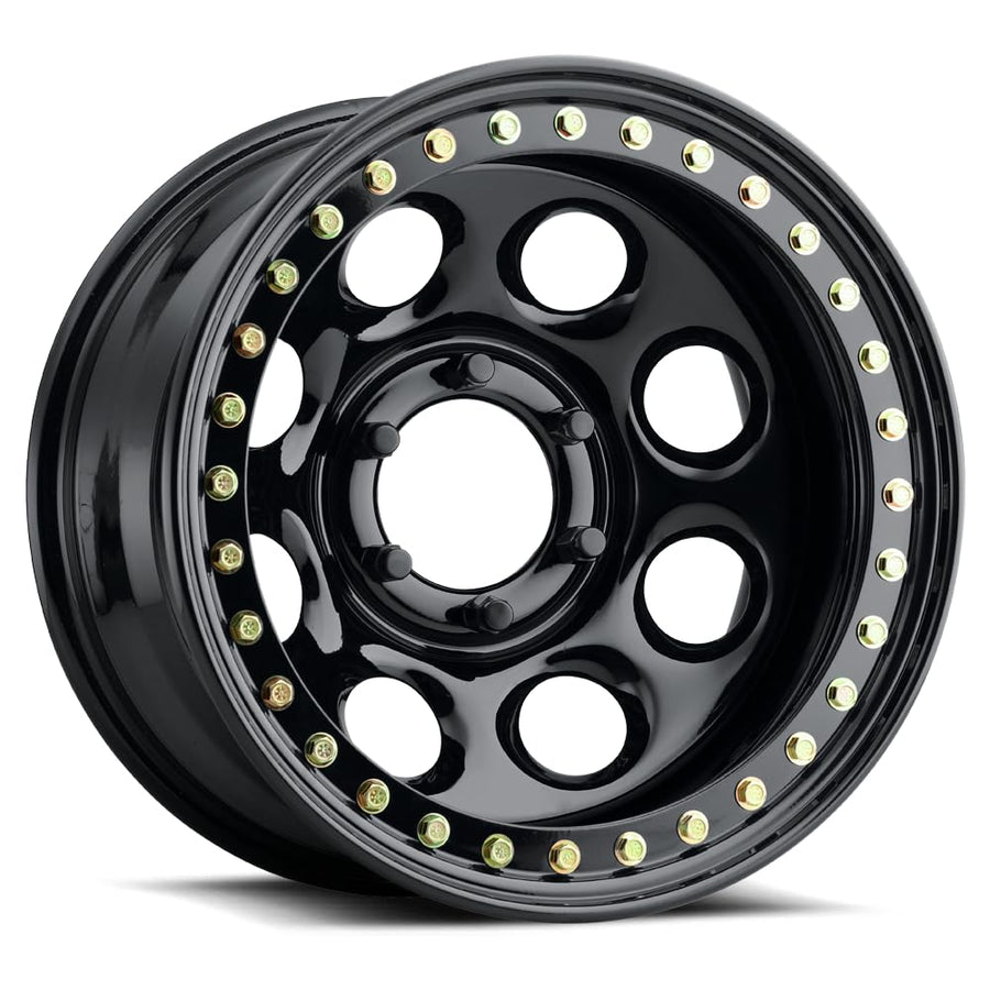 Rock RACELINE - 8 Gloss Black 16X8 6X5.5 (3.75" BS) Toyota
