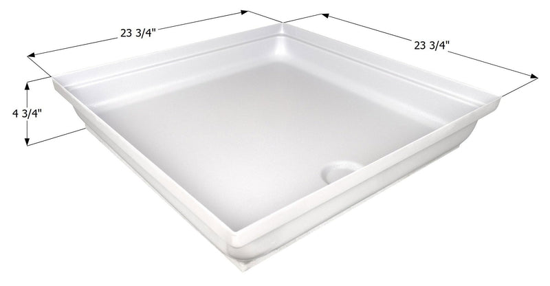 Shower Pan Assembly Icon 15235 SP2424-PW
