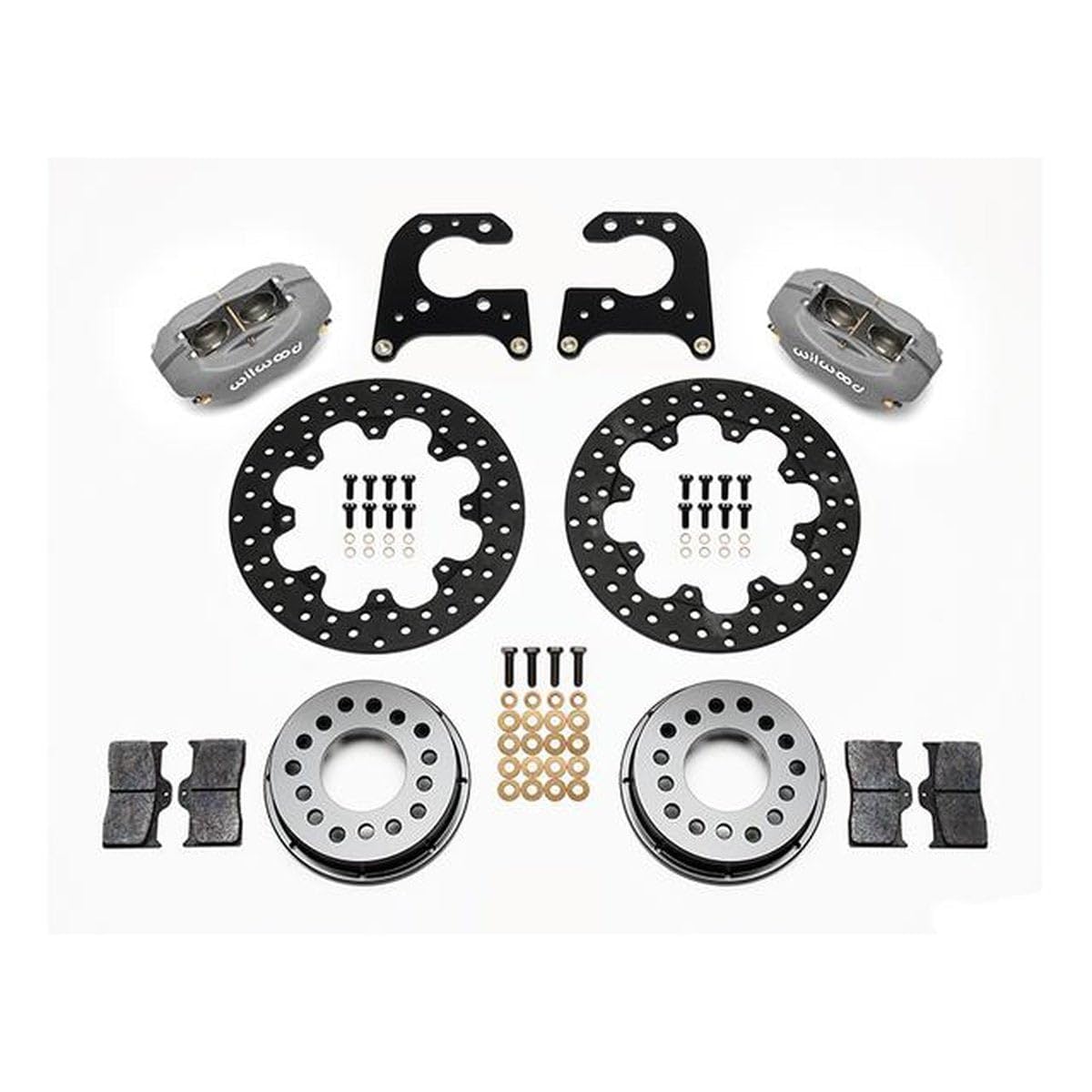 Dynalite Drag Rear Brake Kit Wilwood 140-0261-BD for Big Ford with 2.36" Offset