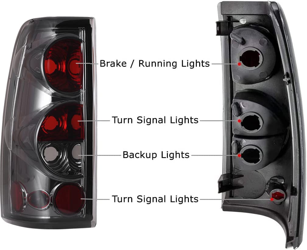 Compatible Winjet with [1999 2000 2001 2002 2003 2004 2005 2006 Chevrolet Silverado] [1999-2003 GMC Sierra] Tail lights