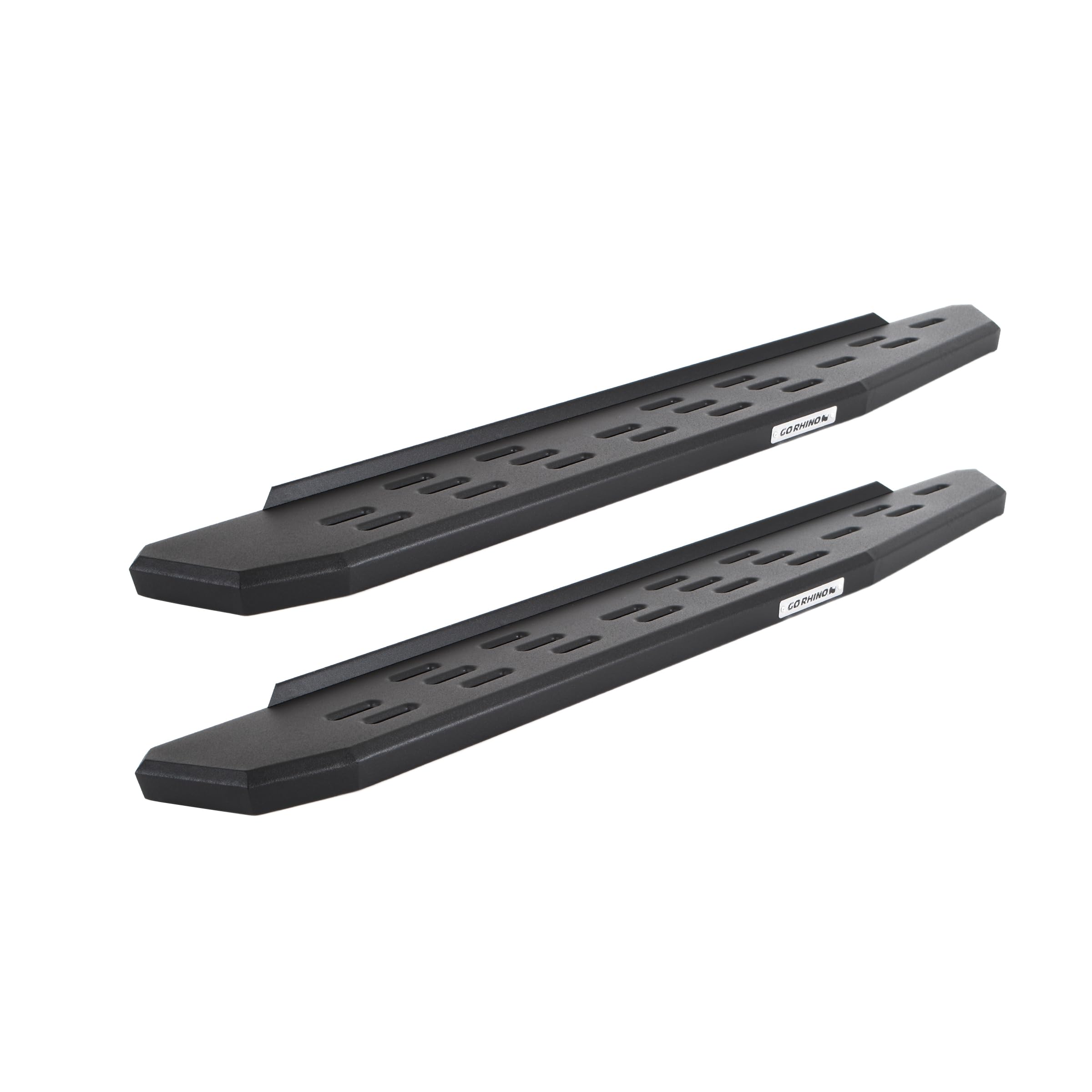RB30 Running Boards Go Rhino | 48", Galvanized Steel, Textured Black | 69600048PC