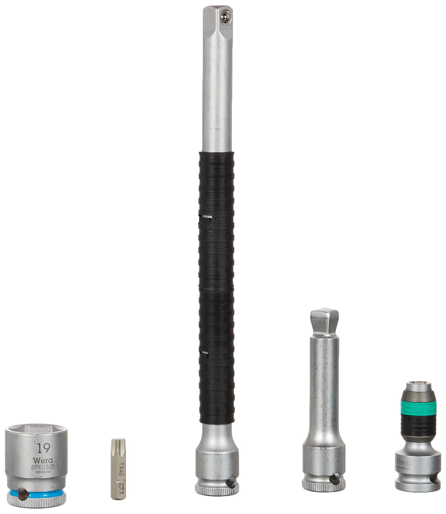 WERA 05004048001 8100 SB Zyklop Metal Ratchet Set with Lever Switch, 3/8" Drive, Metric, 29 Pieces 4013288173928