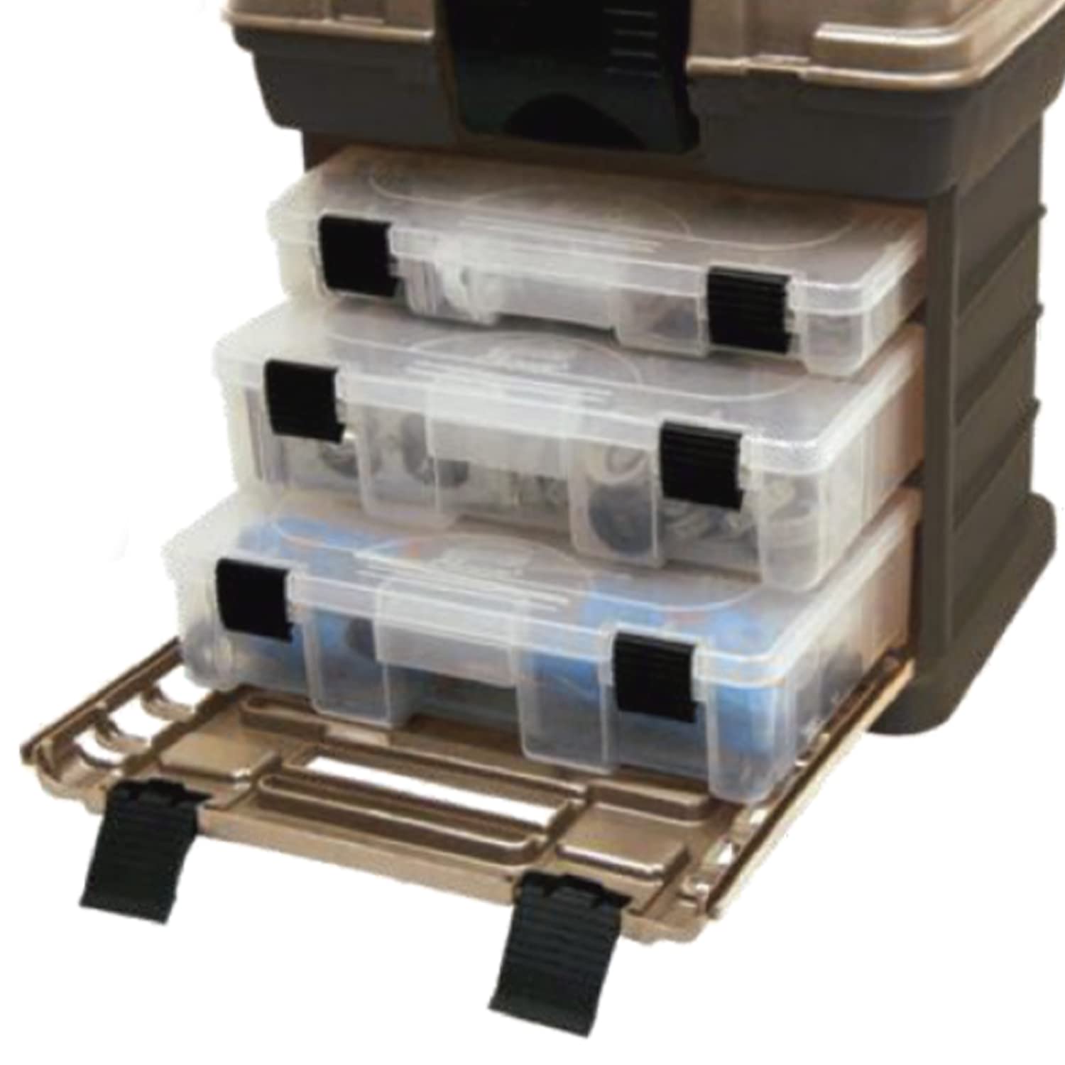 1363 Plano Molding Stow N Go Toolbox, Graphite Gray and Sandstone