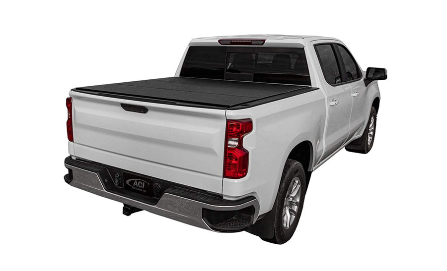 Hard Tri-Fold Cover LOMAX B3020019; Black Urethane Finish; Single Rail;