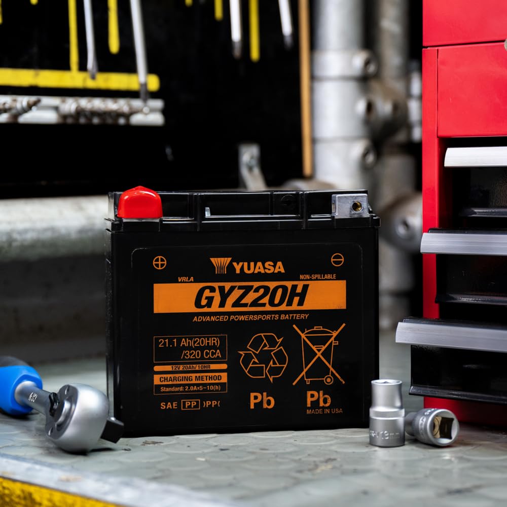 Yuasa GYZ20H YUAM72RGH Factory Activated GYZ H Series AGM Battery