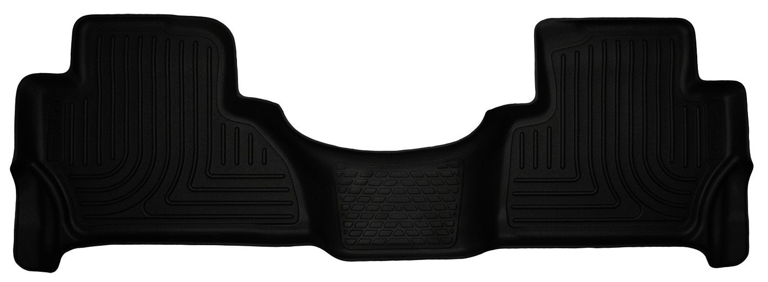 Weatherbeater Husky Liners Floor Mats | Fits 2015-2020 Cadillac Escalade | 2nd Row, 1-pc Black - 14111