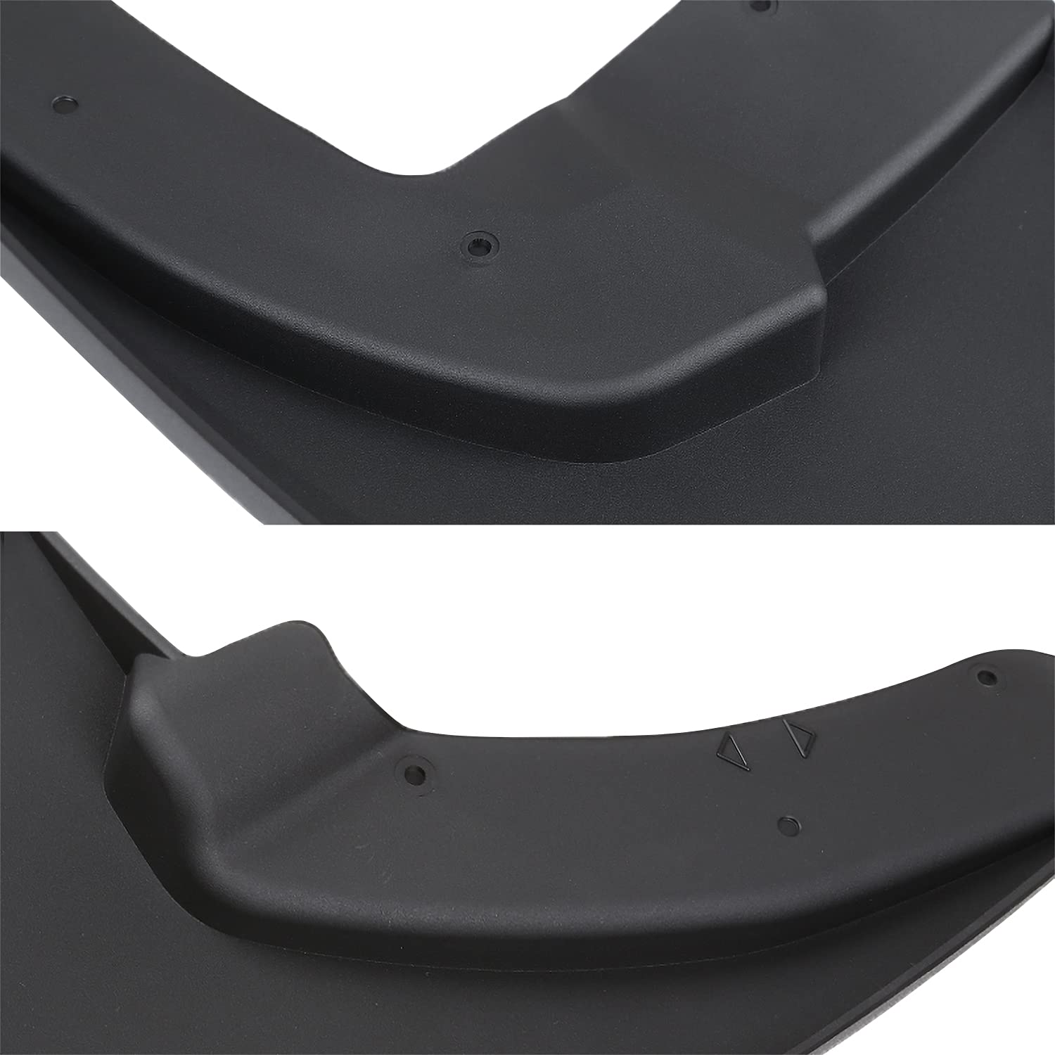 4PC Spec-D Tuning Splash Guard Mud Flaps w/Wheel Lip Set Front + Rear Compatible with Dodge Ram 1500 2500 3500 2009-2018