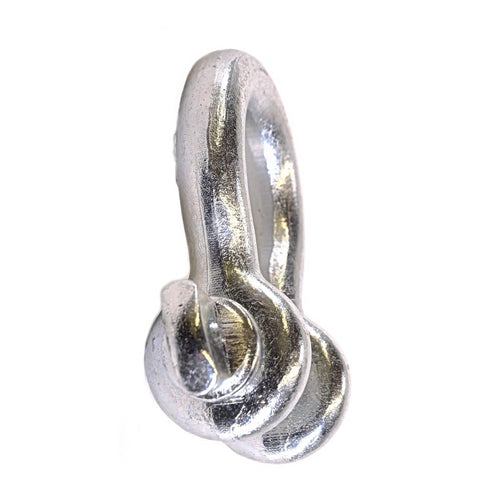 TrailFX WA044 Steel D-Ring with 3/4 Inch Pin Silver 9500 Pound Weight Rating Zinc Coated Cast Steel Single