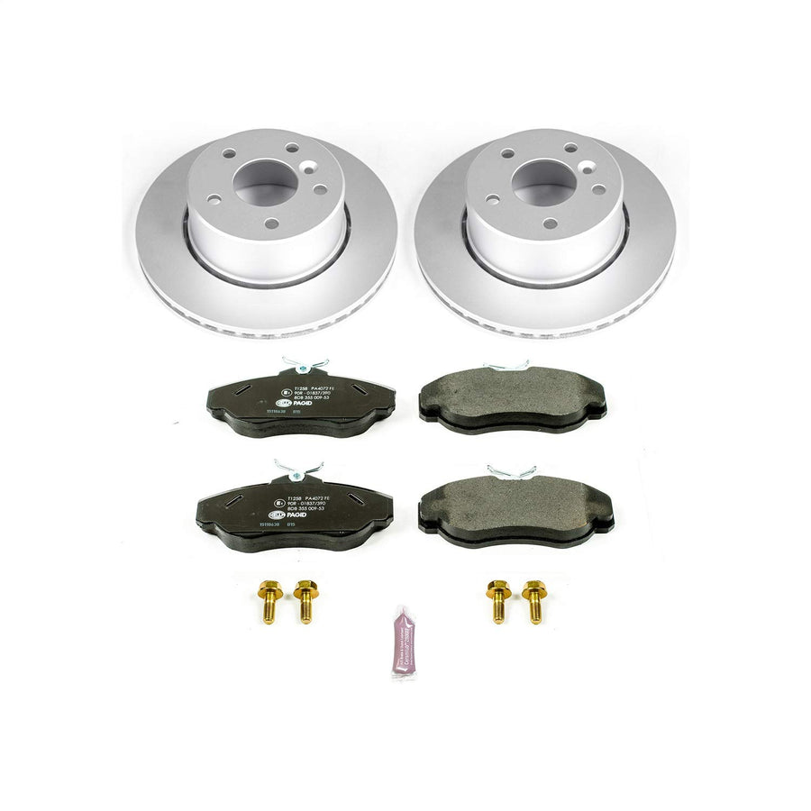 Power Stop ESK5106 Euro-Stop Front Brake Kit L& Rover For Land Rover Discovery 1999-2004 [Model Specific]