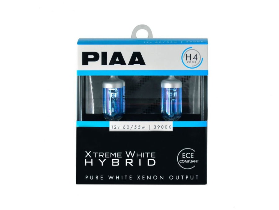 Xtreme White Hybrid H4 Bulb Piaa 23-10104 (3900K - 12V 60/55W), 2 Pack