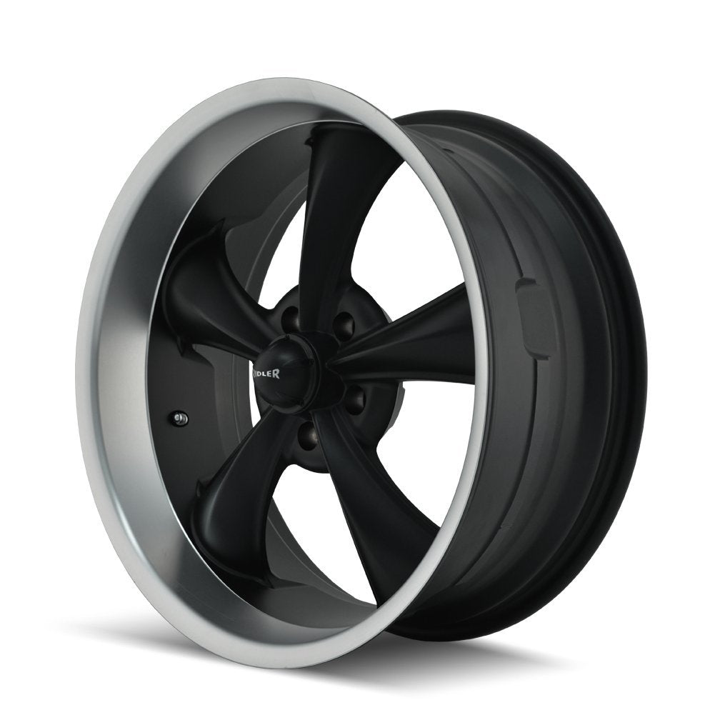 695 Ridler Style 695 Matte Black Wheel with Machined Lip (18x9.5"/5x120.65mm)