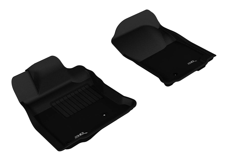 3D MAXpider Custom Fit Front Row All-Weather Floor Mat for Select Toyota 4Runner Models - Kagu Rubber (Black)