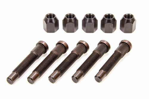 Wheel Stud Moroso 46480 and Lug Nut Kit, 1/2-20 x 3" L, .615" Diameter Knurl