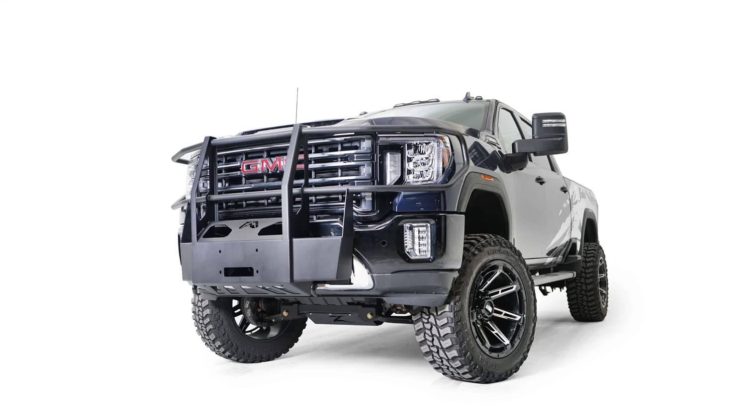 GM20-N5070-1 FAB FOURS Winch Mount fits 20-23 GMC Sierra 2500 HD - 2 Stage Black Powder Coat