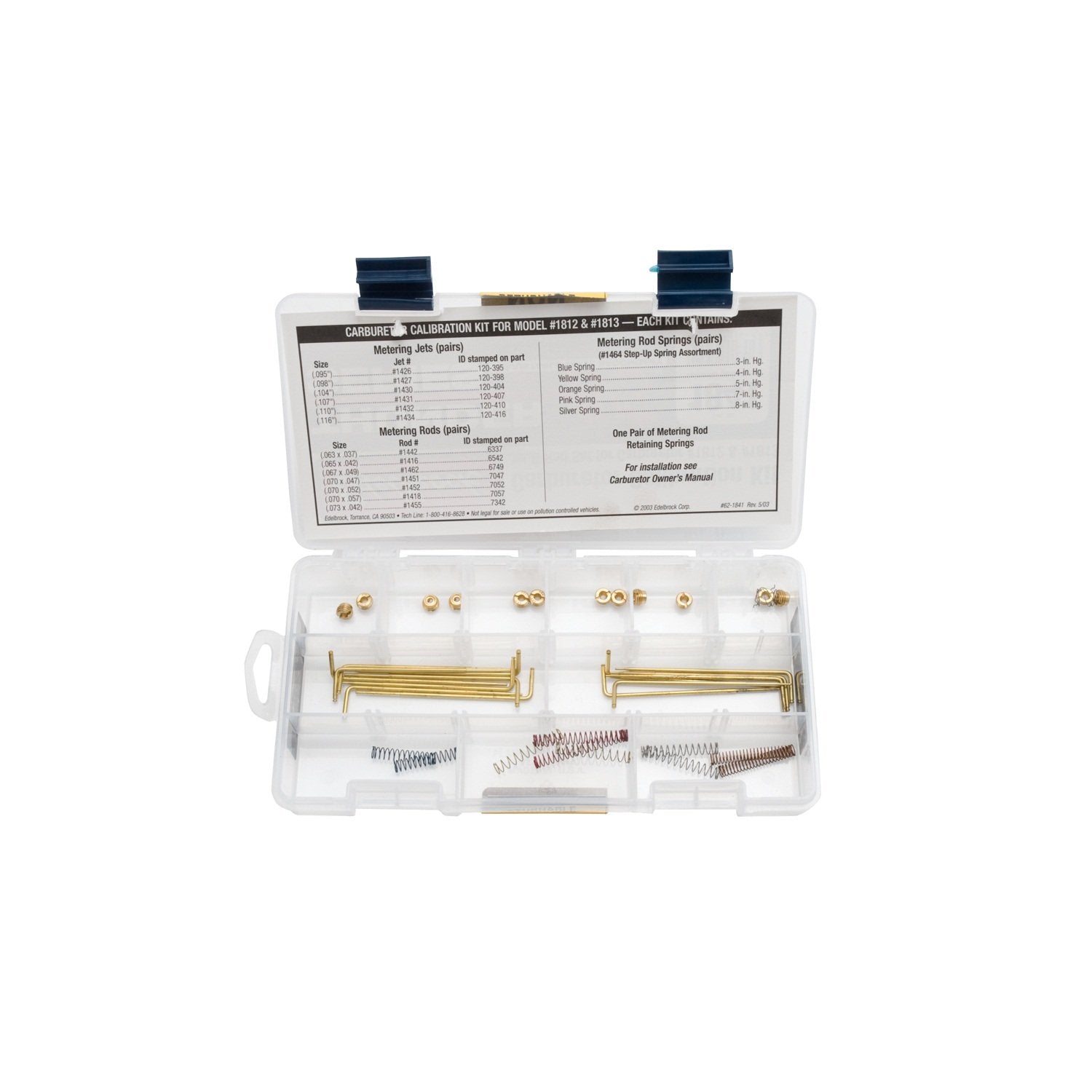 Thunder Series Edelbrock 1841 AVS Carburetor Calibration Kit