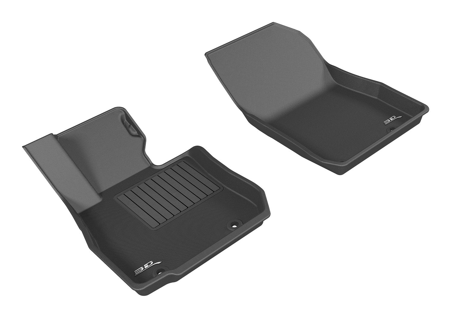 Front Row 3D MAXpider Custom Fit All-Weather Floor Mat for Select Mazda CX-3 Models - Kagu Rubber (Black)