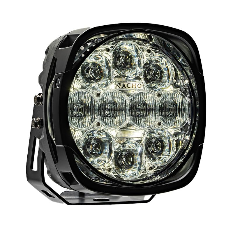 Grande Nacho PM612 4 HI Spot, Flood and Area Offroad LED Lightning 80W Effective Lumens 7,883 Peak Candela 270,070. Illuminate with Style Your 4x4 Off Road Adventures - Individual