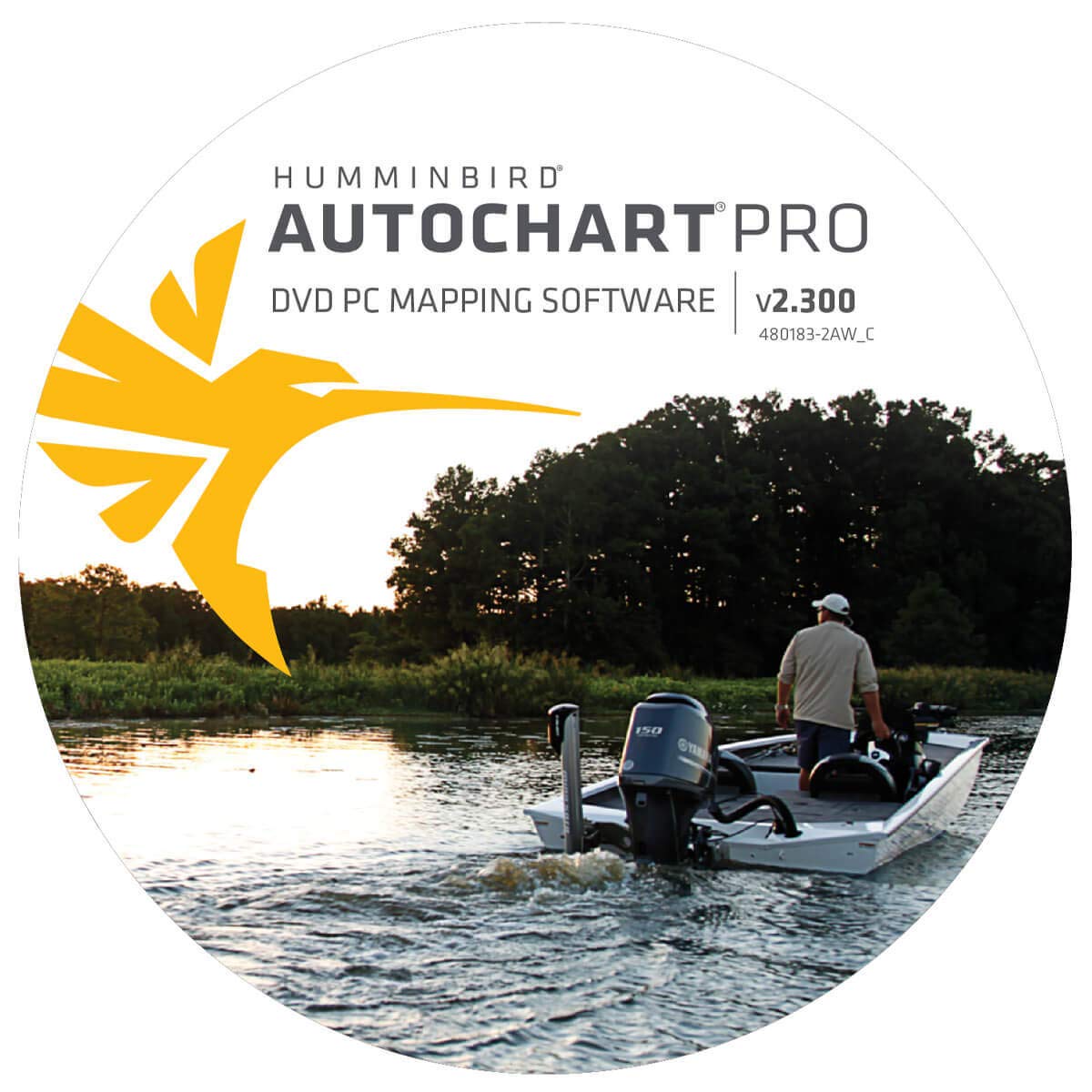 Humminbird AutoChart PRO 600032-1 North America Sonar & GPS DVD PC Mapping Software Small