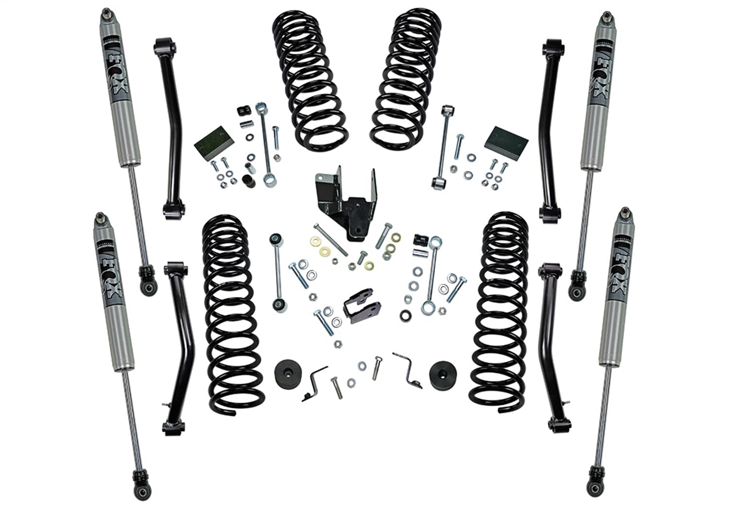 SUPERLIFT SUSPENSION RealTruck 4" Lift Kit for Jeep Wrangler JL | Complete Lift Kit with Front & Rear Fox 2.0 Series Shocks and Lower Link Arms | K184F | Fits 2018-2023 Jeep Wrangler JLU 4 Door
