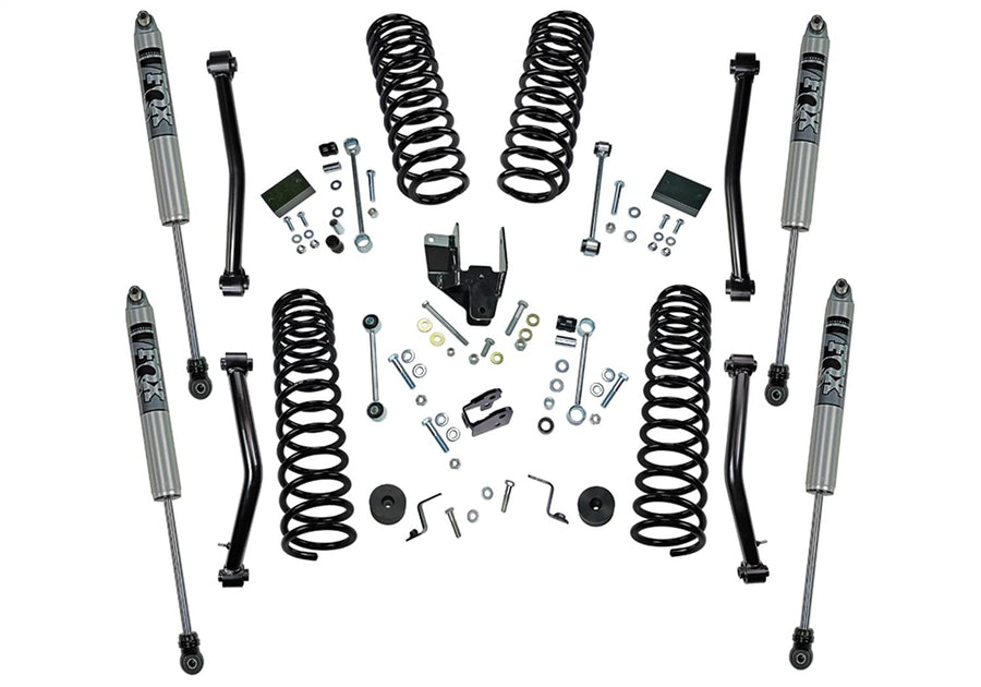 SUPERLIFT SUSPENSION RealTruck 4" Lift Kit for Jeep Wrangler JL | Complete Lift Kit with Front & Rear Fox 2.0 Series Shocks and Lower Link Arms | K184F | Fits 2018-2023 Jeep Wrangler JLU 4 Door