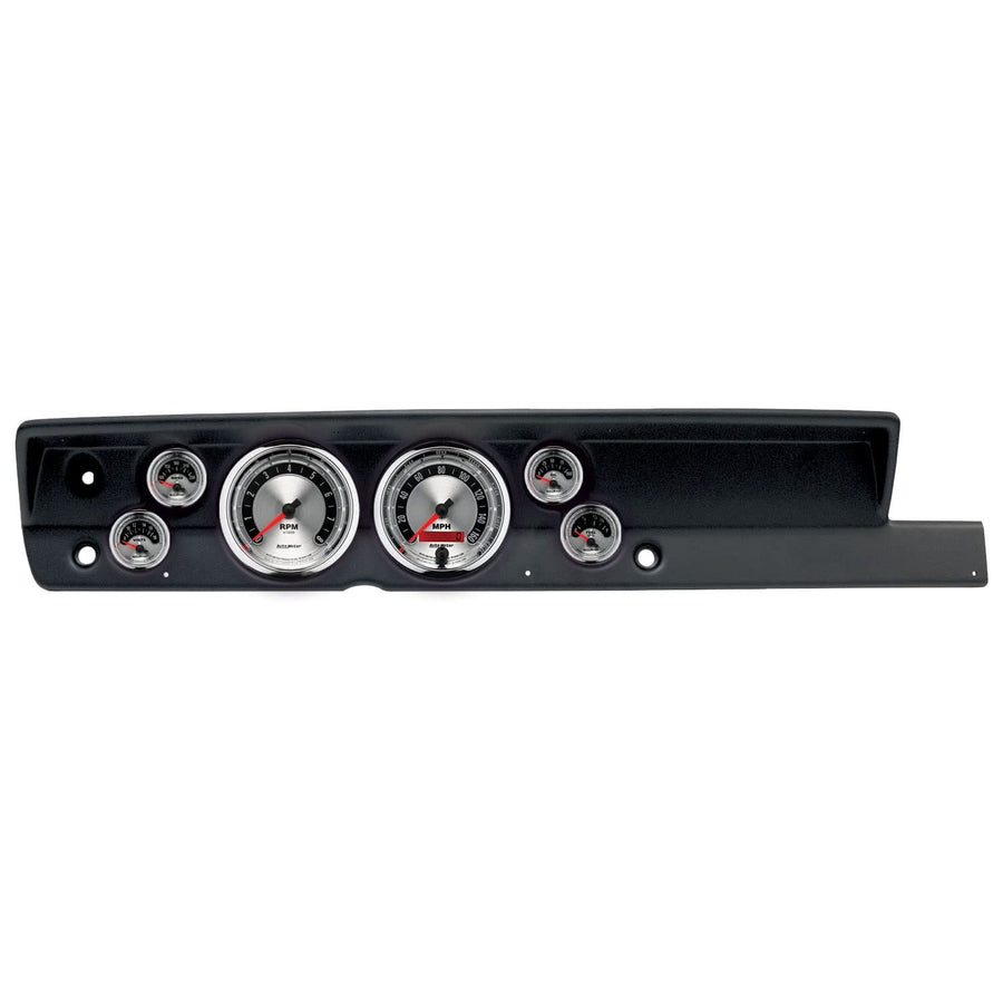 AutoMeter Dash Kit Direct Fit, (5" X2, 2 1/16" X4), Plym Cuda No Heat 67-69, American Muscle (2117-01)