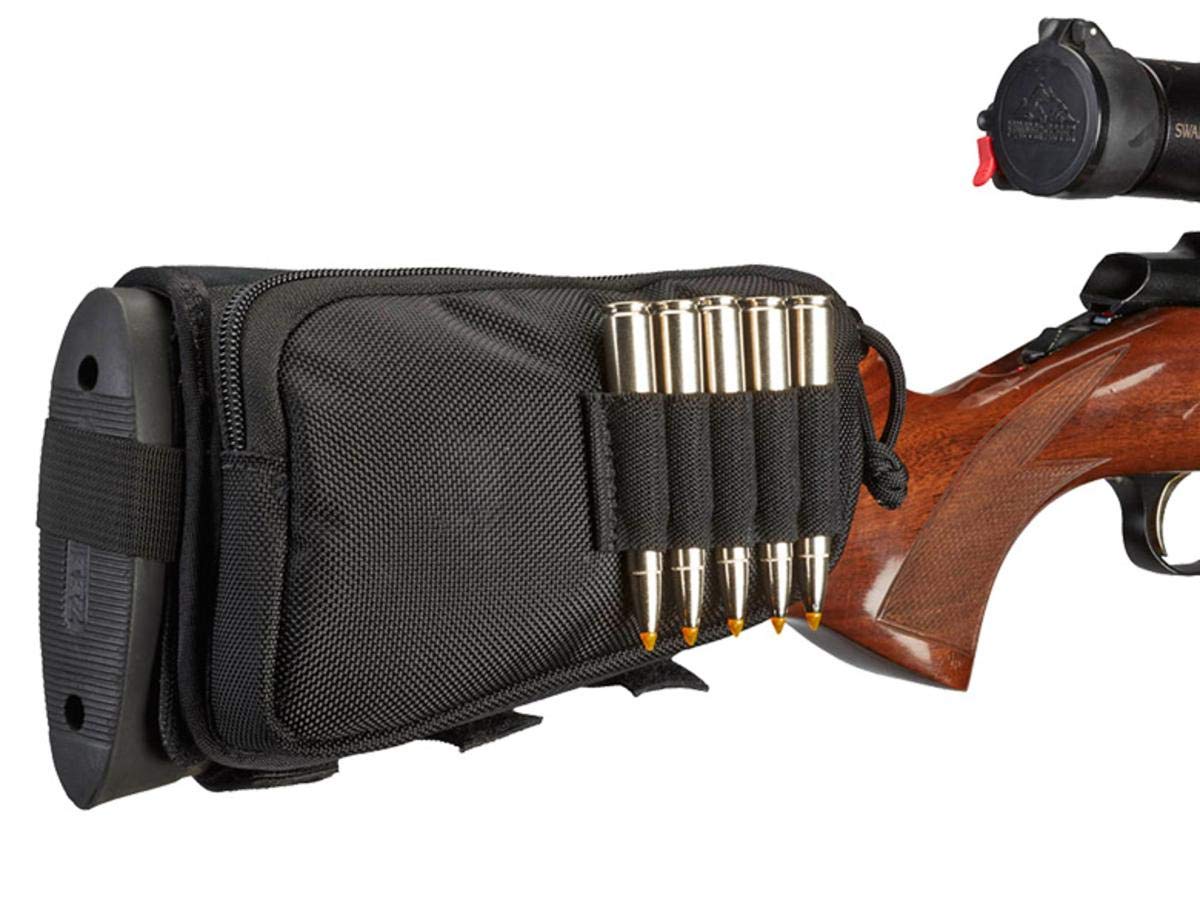 Rifle Shell Holder Hunters Specialties with Pouch | Hunting Accessories, Buttstock Shell Holder, Rifle Stock Ammo Holder, Rifle Shell Holder Buttstock, Hunting Equipment (Model: 01620)