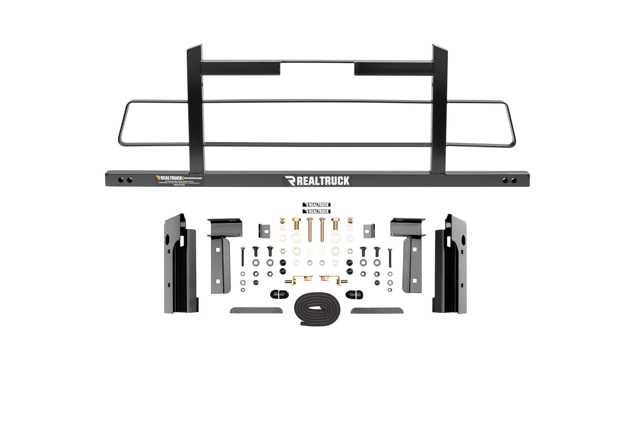 BACKRACK Hardware Kit RealTruck for use w/Wide-Top Tonneau, Black, No Drill | 50117 | Fits 2002-2023 Dodge RAM 2500/3500; 02-18 Dodge RAM 1500