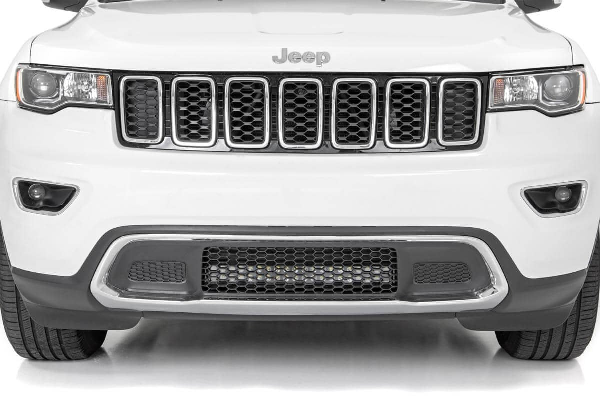 20" Rough Country LED Light Bumper Kit with White DRL for Jeep Grand Cherokee (2011-2020)