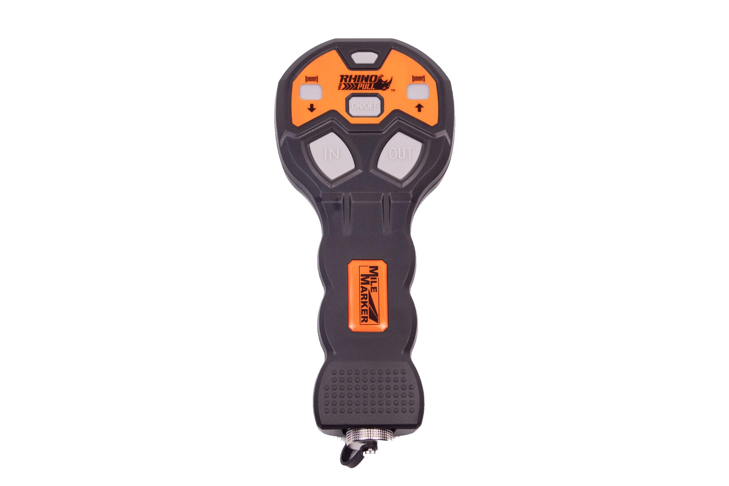Rhino Pull 1000 Mile Marker Portable Electric Winch | 39 Feet of Synthetic Rope | Lifts or Pulls Up to 1000 Pounds | Brushless Motor | Variable Speed | Wired & Wireless Remote